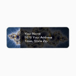 Julia In Blue - Fractal Art Label