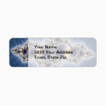 Julia In Blue - Fractal Art Label