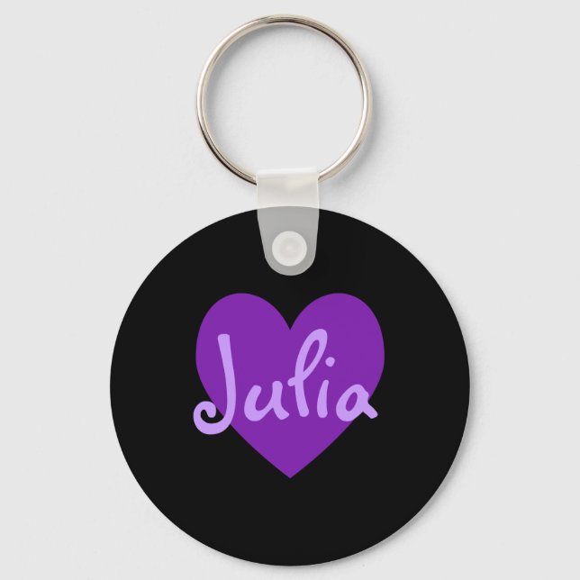 Julia in Purple Keychain (Front)
