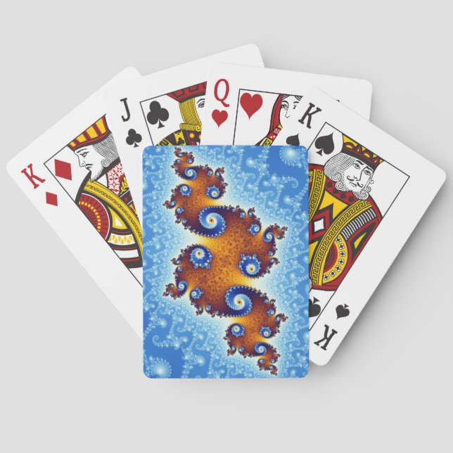 Julia Island Mandelbrot Set Poker Cards (Back)