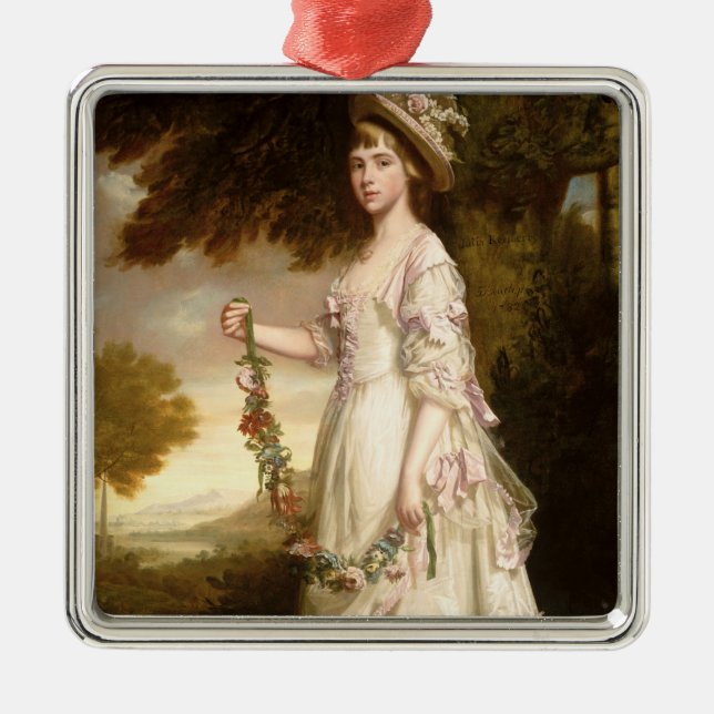 Julia Keathberry Metal Ornament (Front)