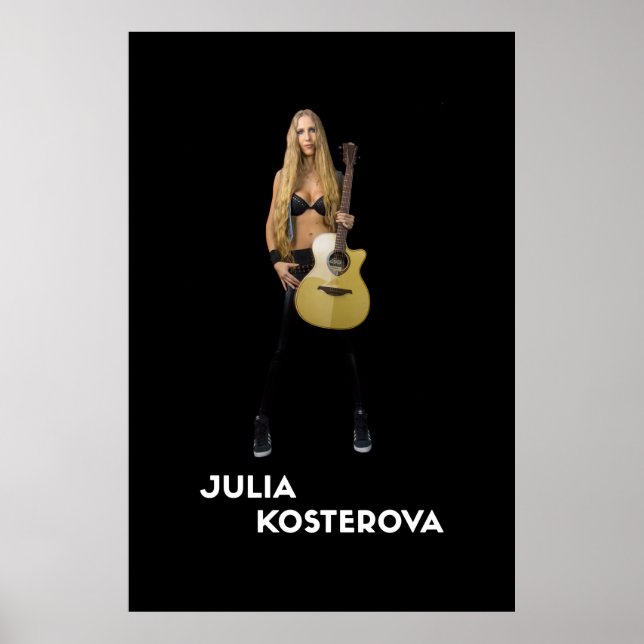 Julia Kosterova LAG Guitars Poster New (Front)