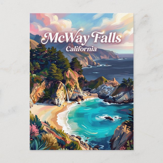 Julia Pfeiffer Burns California Postcard (Front)