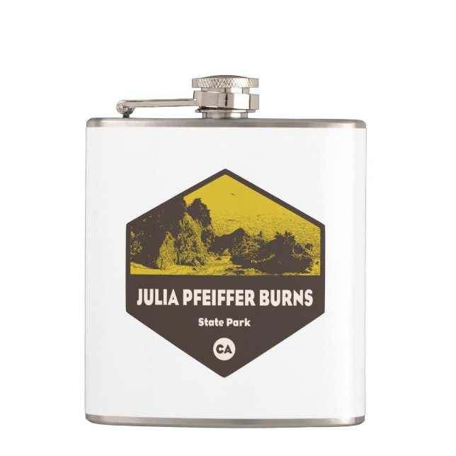 Julia Pfeiffer Burns State Park California Flask (Front)