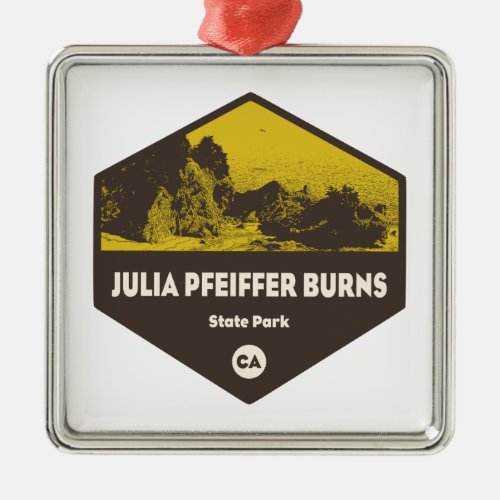 Julia Pfeiffer Burns State Park California Metal Ornament