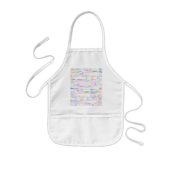 Julia Text Design II Kids Apron (Front)
