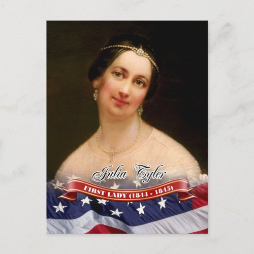 Julia Tyler  First Lady of the US Postcard