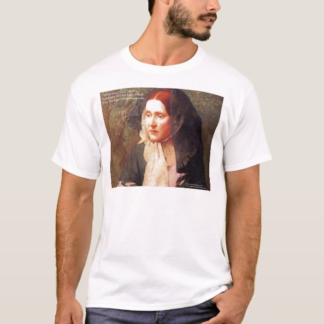 Julia Ward How Faith/Fear Quote Gifts Tees Cards (Front)