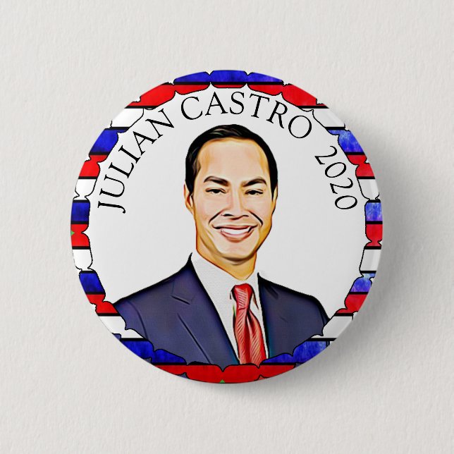 Julian Castro for President 2020 Election Support Button (Front)