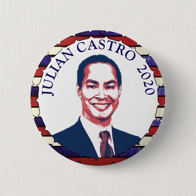 Julian Castro for President 2020 Election Support Button (Front)