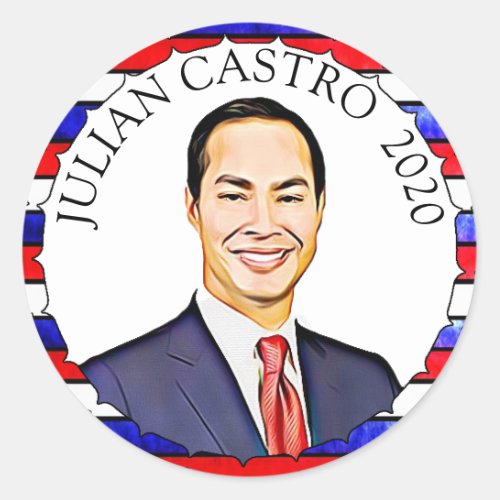 Julian Castro for President 2020 Election Support Classic Round Sticker