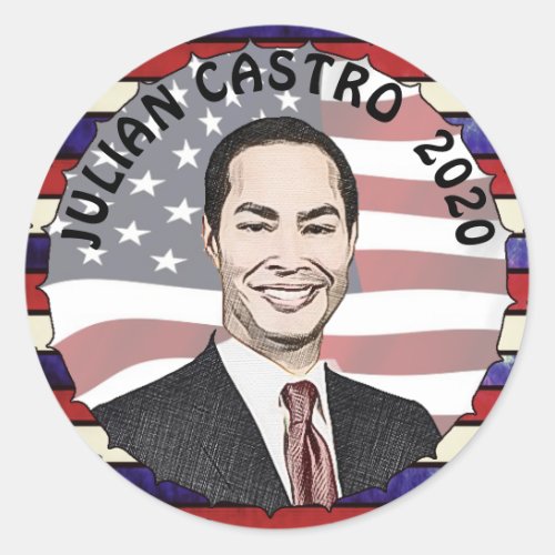 Julian Castro for President 2020 Election Support Classic Round Sticker