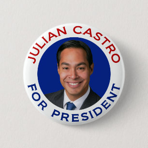 Julian Castro For President Pinback Button