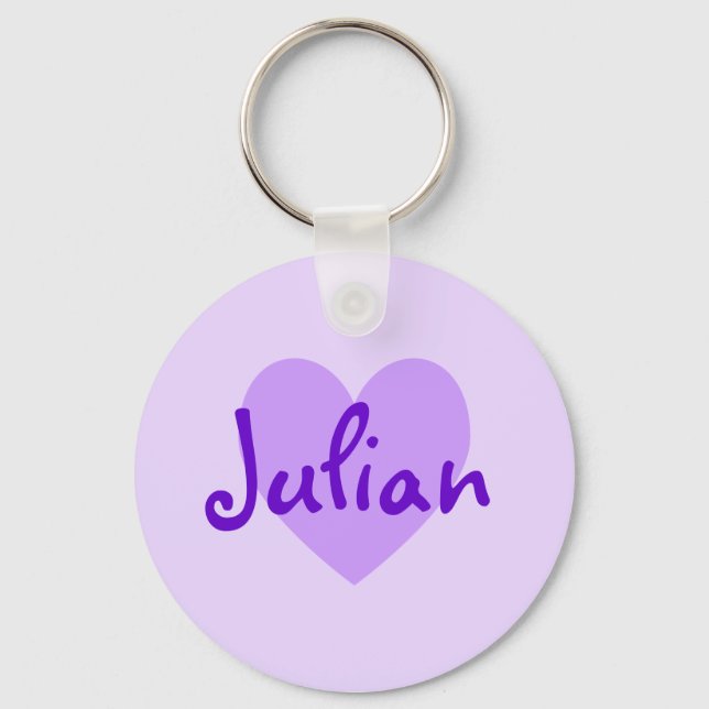 Julian in Purple Keychain (Front)