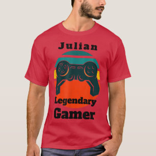 Julian Legendary Gamer Video Game Player Controlle T-Shirt