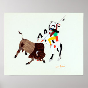 Julian Martinez Buffalo Hunter Poster