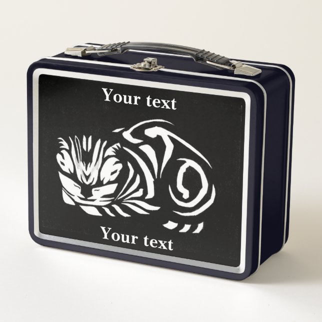 Julie de Graag Cat Metal Lunch Box (Front)