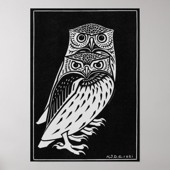Julie de Graag two Owls Poster (Front)