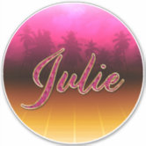 Julie Name - Handwritten Calligraphy Sticker | Zazzle