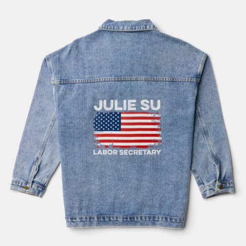 Julie Su Labor Secretary Cabinet Economy Asian Ame Denim Jacket