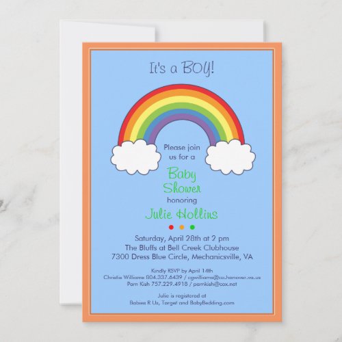Julie's replacement cards 2 custom invitation