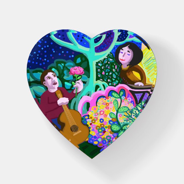 Juliet dreaming of romance Paperweight (Front)