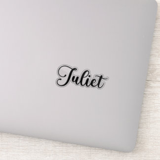 Juliet Name - Handwritten Calligraphy Sticker
