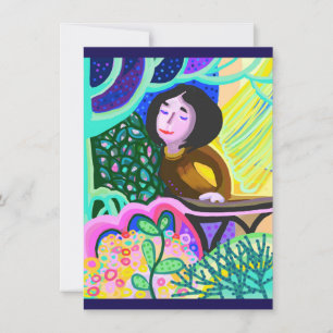 Juliet on balcony romantic birthday card