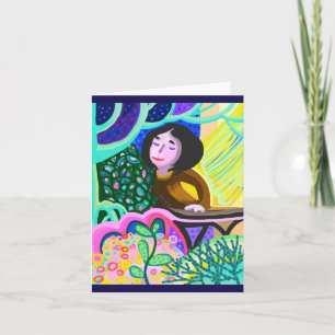 Juliet on balcony romantic birthday card