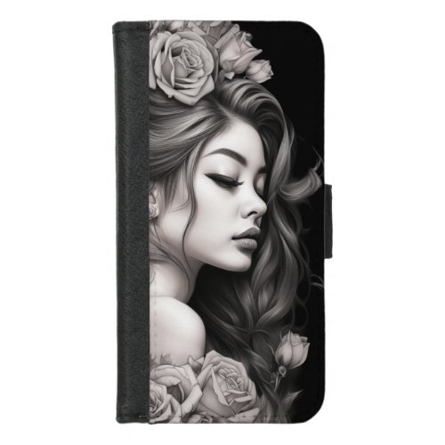 Juliet with Roses Wallet case