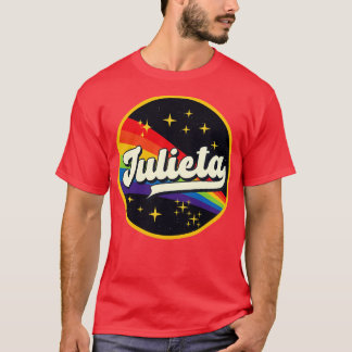 Julieta Rainbow In Space Vintage Style T-Shirt