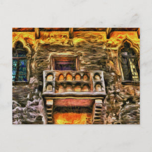 Juliet's Balcony Verona Van Gogh  Postcard