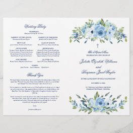 Juliette Catholic Wedding Mass Ceremony Program