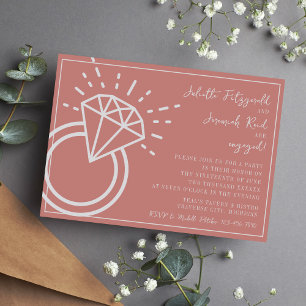 Juliette   Curated Color   Engagement Party Invitation