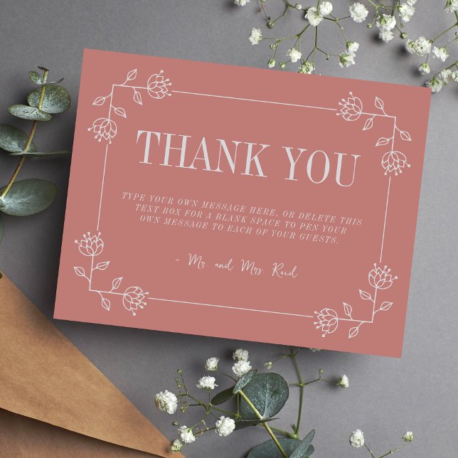 Juliette | Curated Colors | Wedding Thank You Card (Creator Uploaded)