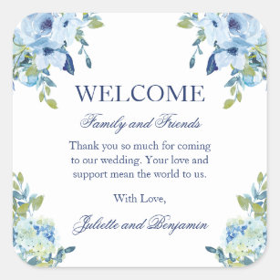 Floral Welcome Stickers – Brown Paper Crafts