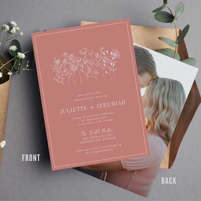 Juliette Floral | Curated Color | Rehearsal Dinner Invitation (Creator Uploaded)