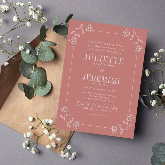 Juliette Frame | Curated Colors | Wedding Invite (Creator Uploaded)