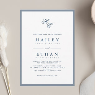 JULIETTE French Blue Wedding Invitation