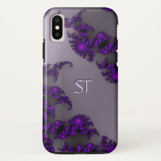 Juliette Purple Monogram iPhone X Case