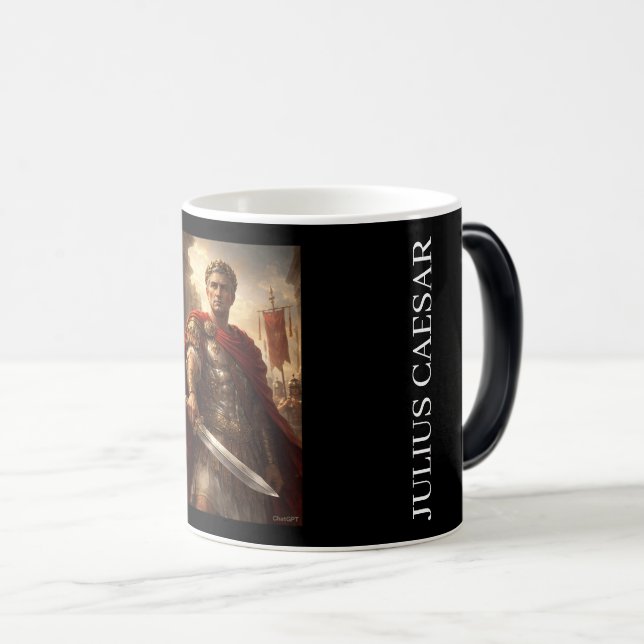 Julius Caesar black & white Color Morph Mug (Front Right)