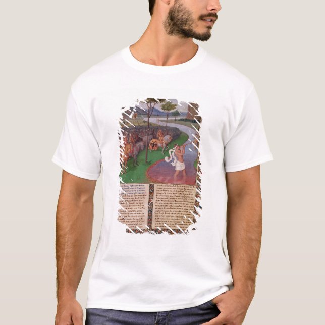 Julius Caesar  Crossing the Rubicon, c.1470 T-Shirt (Front)