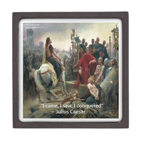 Julius Caesar I Came I Saw I Conquered Keepsake Box