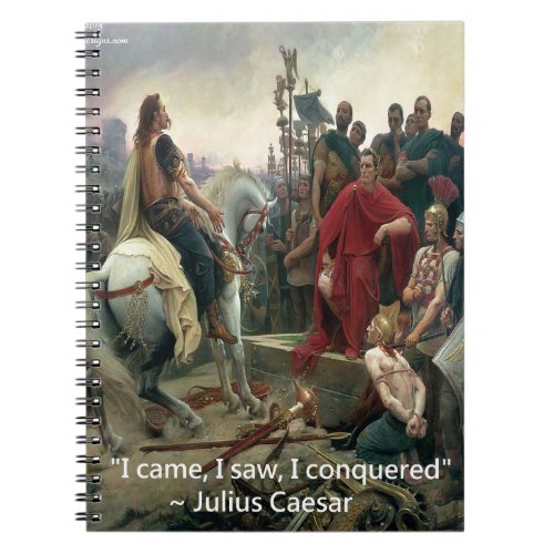 Julius Caesar I Came I Saw I Conquered Notebook