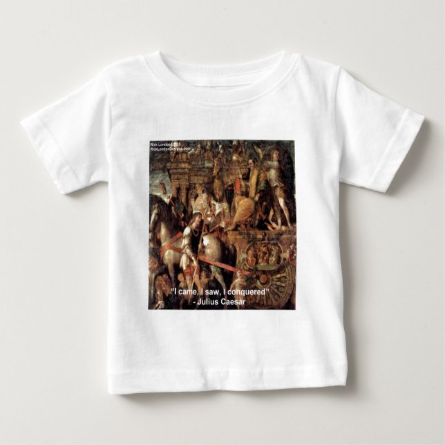 Julius Caesar "I Conquered" Quote Gifts & Tees (Front)