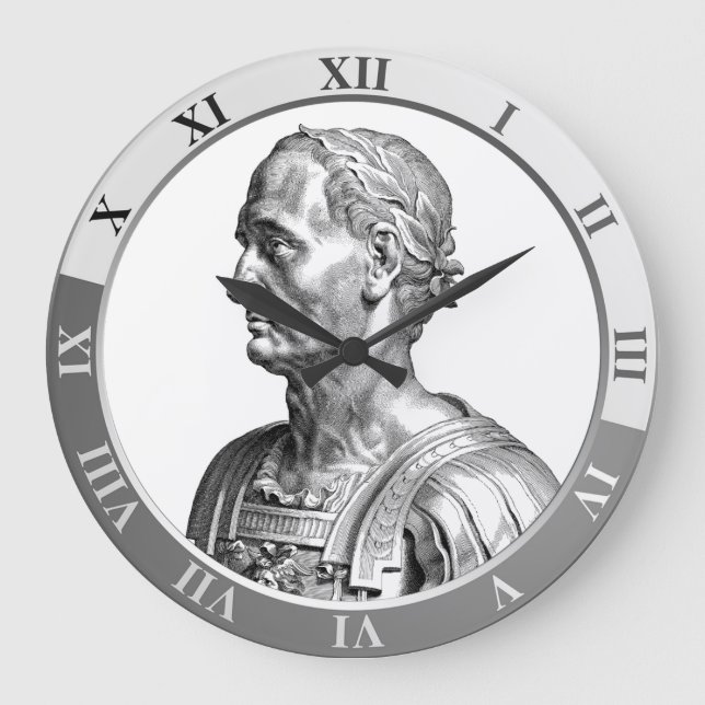Julius Caesar Large Clock (Front)