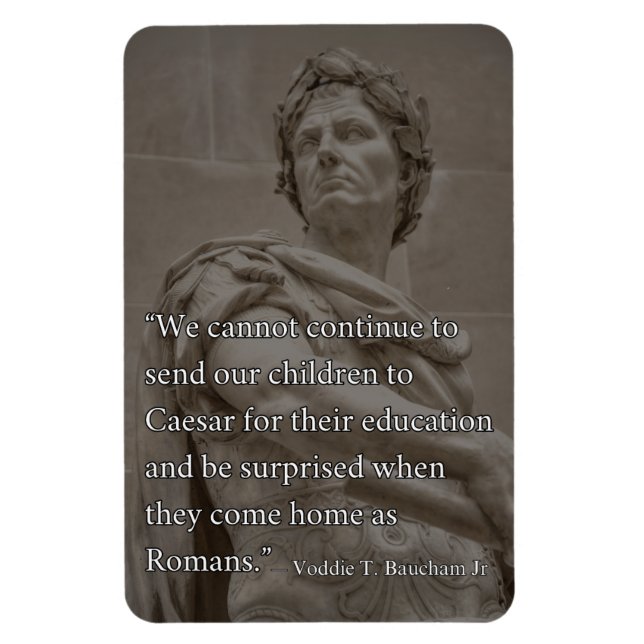 Julius Caesar Motivational Homeschool Quote  Magnet (Vertical)