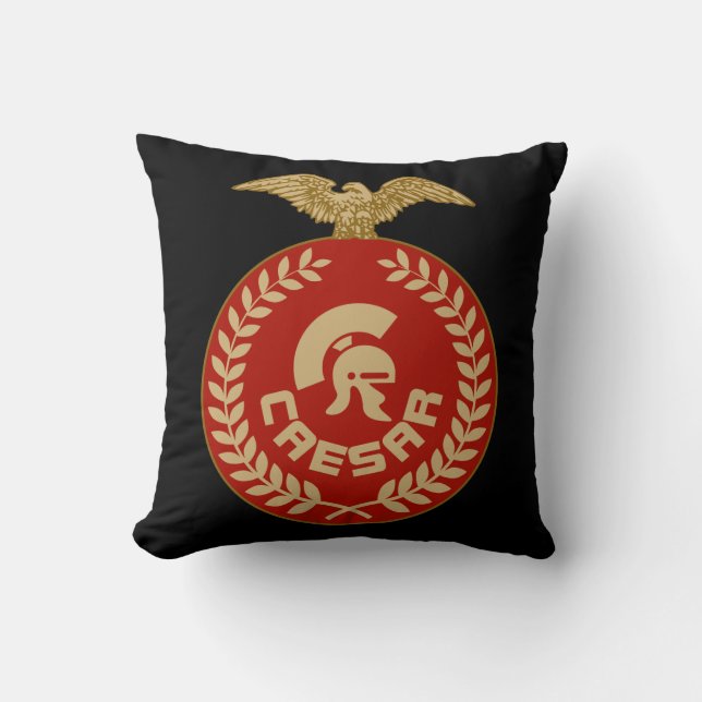 Julius Caesar Throw Pillow. Pillow (Front)