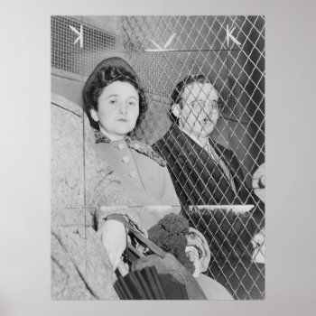 Julius & Ethel Rosenberg After Being Found Guilty Poster by allphotos at Zazzle