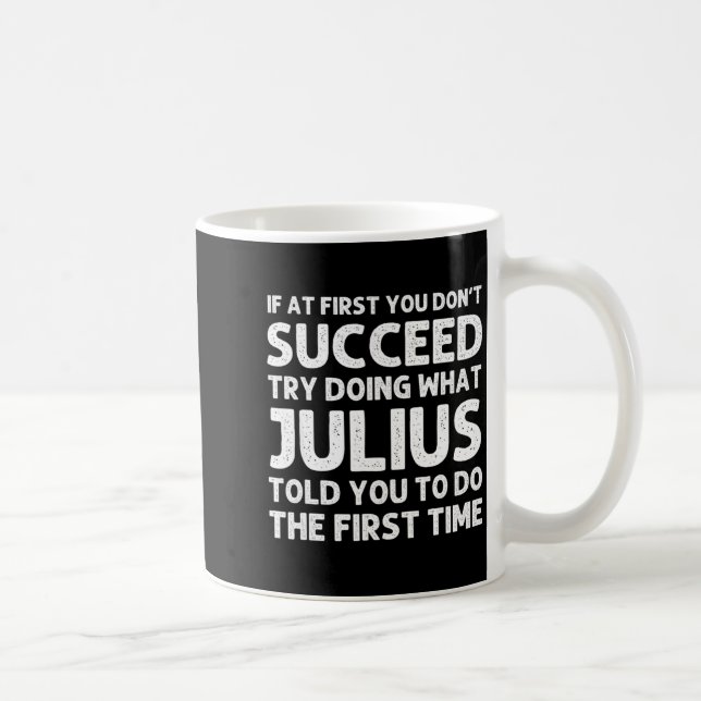 Julius Gift Name D Birthday Funny Chris  Coffee Mug (Right)